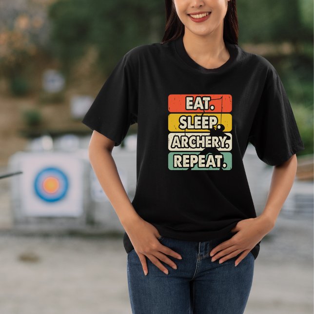 Eat Sleep Archery Repeat T-Shirt (Von Creator hochgeladen)