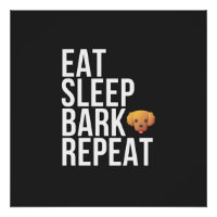 Eat Sleep Bark Repeat - Premium Hund Lover Design
