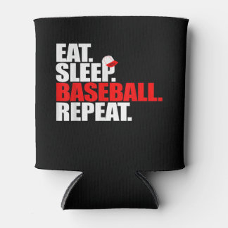 Eat Sleep Baseball Repeat Catcher Pitcher Baseball Dosenkühler