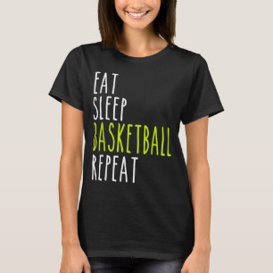 Eat Sleep Baseball Wiederholen T-Shirt
