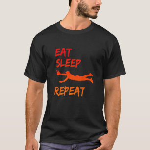 Eat Sleep Baseball Wiederholung Baseball Player Ba T-Shirt