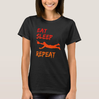 Eat Sleep Baseball Wiederholung Baseball Player Ba T-Shirt