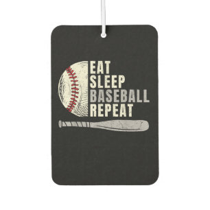 Eat Sleep Baseball Wiederholung Funny Baseball Pla Autolufterfrischer