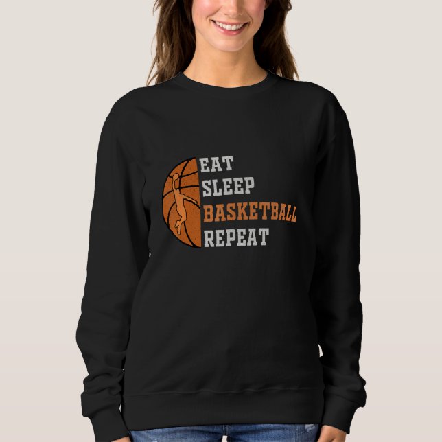 Eat Sleep Basketball Repeat basketball player Men  Sweatshirt (Vorderseite)
