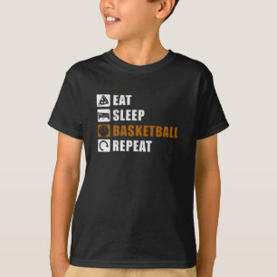 Eat Sleep Basketball Spieler Geschenk-Idee T-Shirt