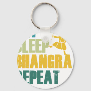 Eat Sleep Bhangra Repeat Lustige Tanzende Punjabi Schlüsselanhänger