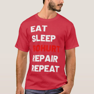 Eat Sleep Boharm Vk Vollständiger Kontakt T-Shirt