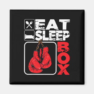 Eat Sleep Box - Boxen Liebhaber Fitnessstudio Boxe Magnet