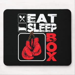 Eat Sleep Box - Boxsportler Fitnessstudio Boxer Ki Mousepad