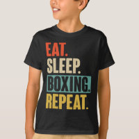 Eat Sleep Boxen Repeat - Lustiges Retro Vintage Bo