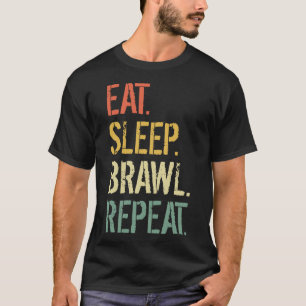 Eat Sleep Brawl Wiederholen Stars Funny Video Game T-Shirt