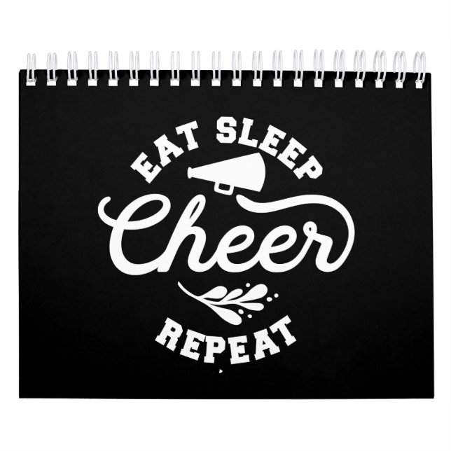 Eat Sleep Cheer Wiederholung Cheer Coach Kalender (Titelbild)