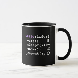 Eat Sleep Code Repeat | Minimal Programmer Tasse
