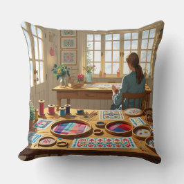 Eat.Sleep.Cross Stitch.Repeat- Gift for Stitchers  Kissen