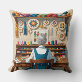 Eat.Sleep.Cross Stitch.Repeat- Gift for Stitchers  Kissen