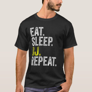 Eat Sleep DJ Wiederholung Musician Music Party Rav T-Shirt