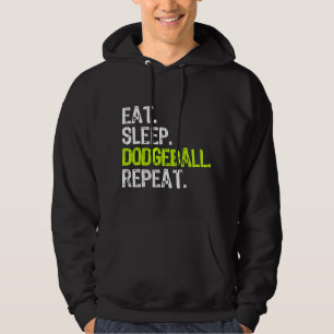 Eat Sleep Dodgeball Wiederholung Player Lover Funn Hoodie