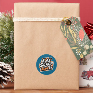 Eat Sleep Drive Repeat Aufkleber – Rennwagenliebha
