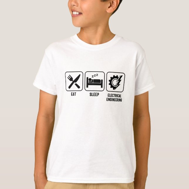 Eat. Sleep. Electrical Engineering T-Shirt (Vorderseite)