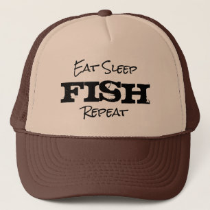 EAT SLEEP FISH REPEAT Ruhestandsgeschenk LKW hat H Truckerkappe