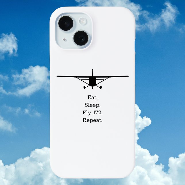 Eat Sleep Fly 172 Repeat Flugzeug Case-Mate iPhone Hülle (Von Creator hochgeladen)