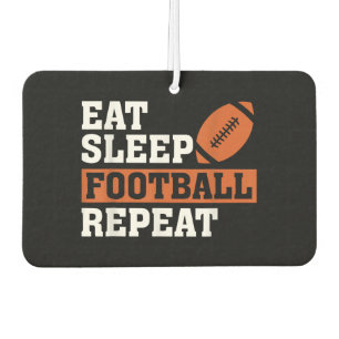 Eat Sleep Football Wiederholung Phantastischer Lie Autolufterfrischer