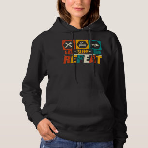 Eat Sleep French Horn Wiederholung - Funny Hornist Hoodie