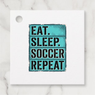 Eat Sleep Fußball Repeat Vintage Typography T-Shir Geschenkanhänger