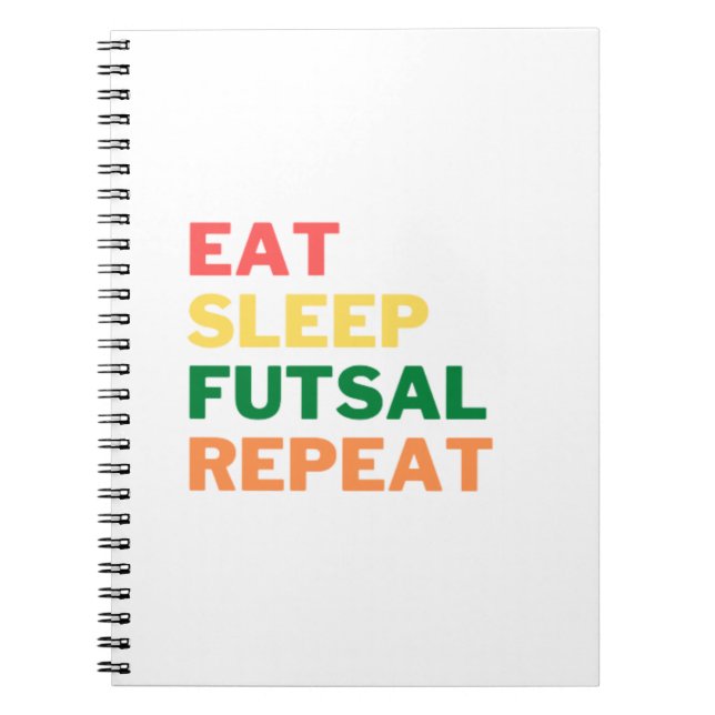 EAT_SLEEP_FUTSAL_REPEAT__1_-removebg-preview (1.p) Notizblock (Vorderseite)
