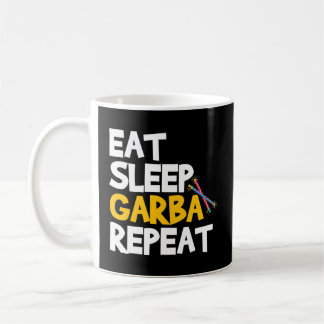 Eat Sleep Garba Repeat Desi Gujarati Navratri Kaffeetasse