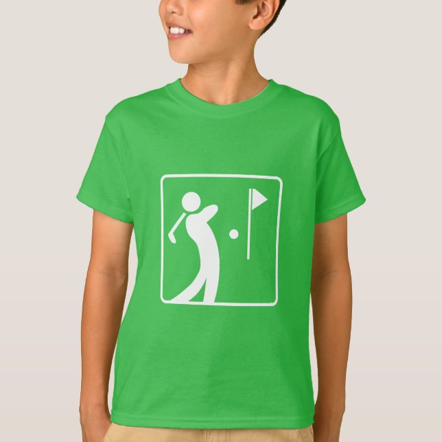 Eat Sleep Golf Golfspieler Golfclub T-Shirt (Vorderseite)
