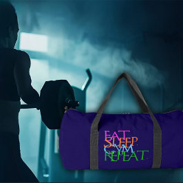 Eat. Sleep. Gym. Repeat. Gym Gear Duffle Bag