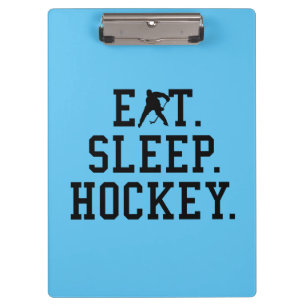 Eat Sleep Hockey - Hockey Liebhaber Klemmbrett