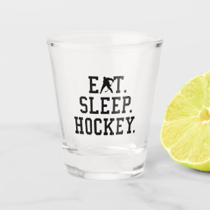 Eat Sleep Hockey - Hockey Liebhaber Schnapsglas