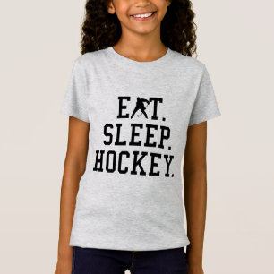 Eat Sleep Hockey - Hockey Liebhaber T-Shirt