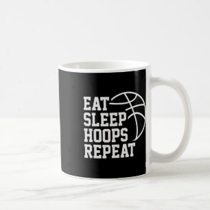 Eat Sleep Hoops Repeat Lustiges Zitat Sketll Kaffeetasse