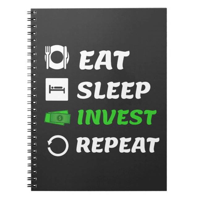 Eat Sleep Invest Repeat Dividend Investing  Notizblock (Vorderseite)