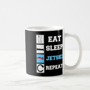 Eat Sleep Jetski Repeat Funny Jet Ski Kaffeetasse