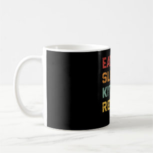 Eat Sleep Kite Wiederholung Retro Kitesurfer Sport Kaffeetasse