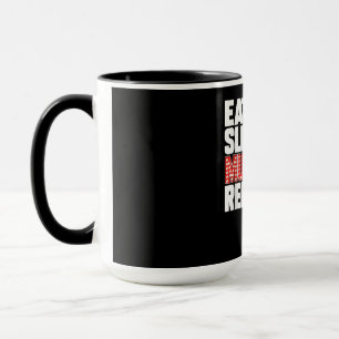 Eat Sleep Musicals Wiederholung Broadway Schauspie Tasse