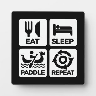 Eat Sleep Paddle Repeat - Drachenbootrennen Fotoplatte