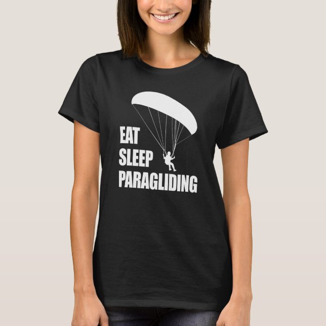 Eat Sleep Paragliding Repeat  Men Paraglider Adven T-Shirt (Vorderseite)