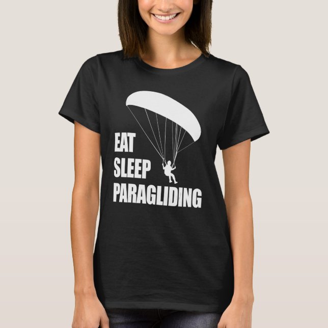 Eat Sleep Paragliding Repeat  Men Paraglider Adven T-Shirt (Vorderseite)