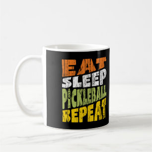 Eat Sleep Pickleball wiederholen Kaffeetasse