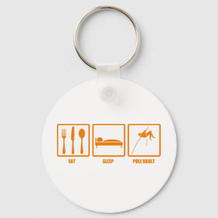 Eat Sleep Pole Vault Schlüsselanhänger