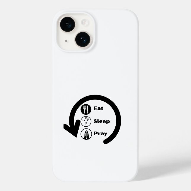 eat sleep pray repeat Case-Mate iPhone hülle (Rückseite)