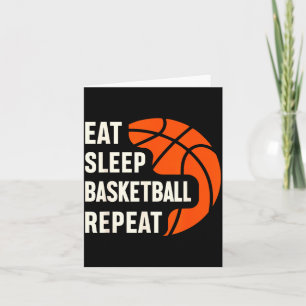 Eat Sleep Repeat Baseball Karte