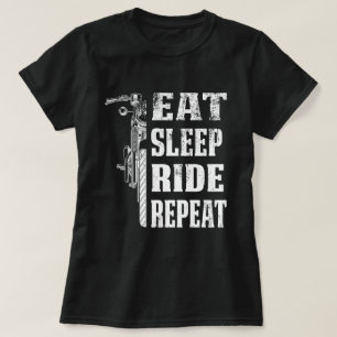 Eat Sleep Ride Wiederholung Motorradfahren Funny G T-Shirt