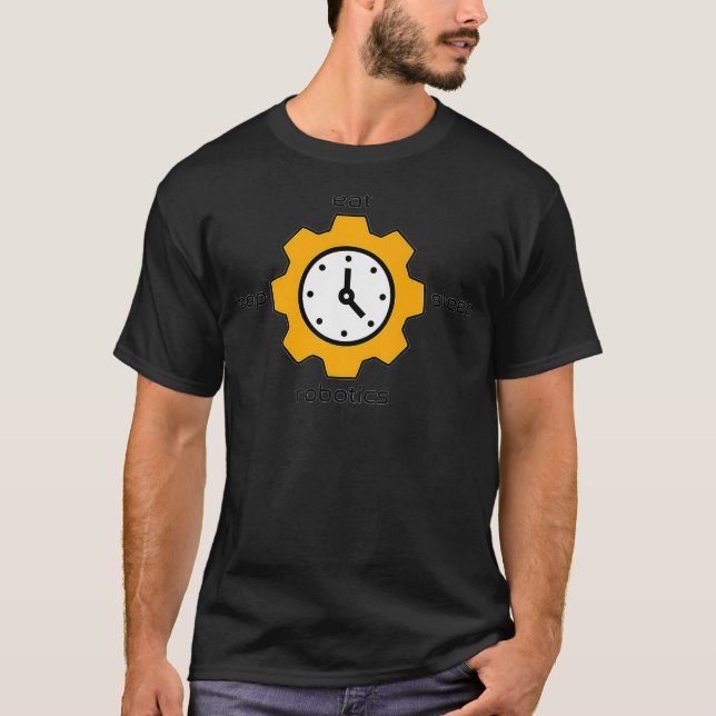 Eat Sleep Robotics Loop Premium T-Shirt (Vorderseite)