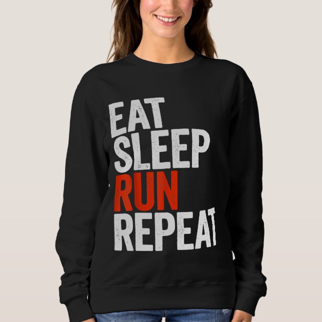 Eat Sleep Run Repeat Runner Gift Shirt pRGlK (Vorderseite)